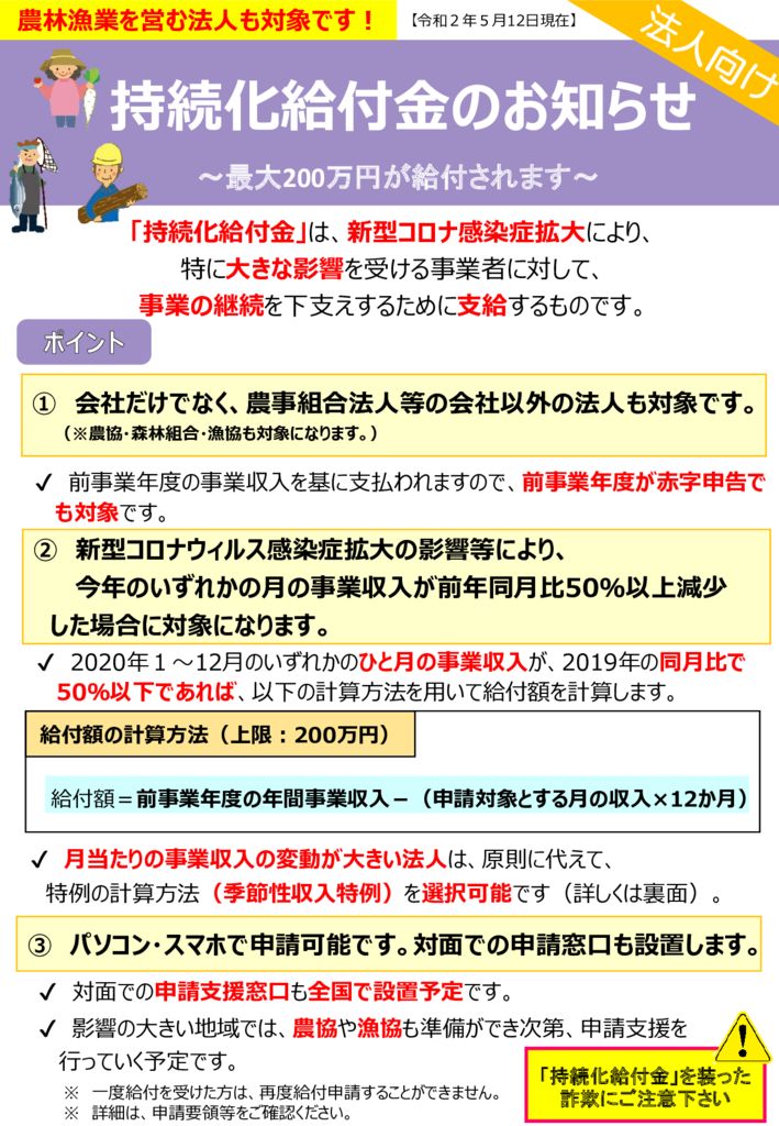 持続化給付金(法人)パンフ